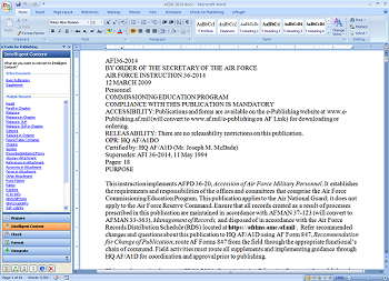 Figure 1: Draft document, written in Word