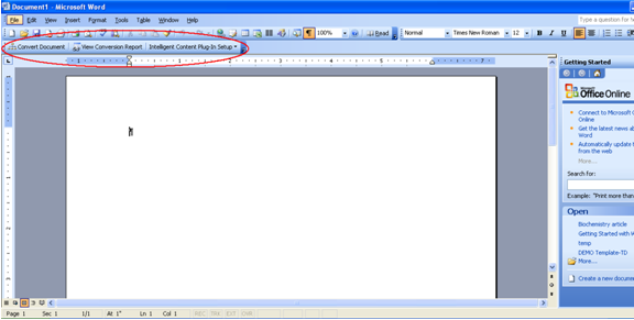 Figure 1 – IcPlugIn toolbar.